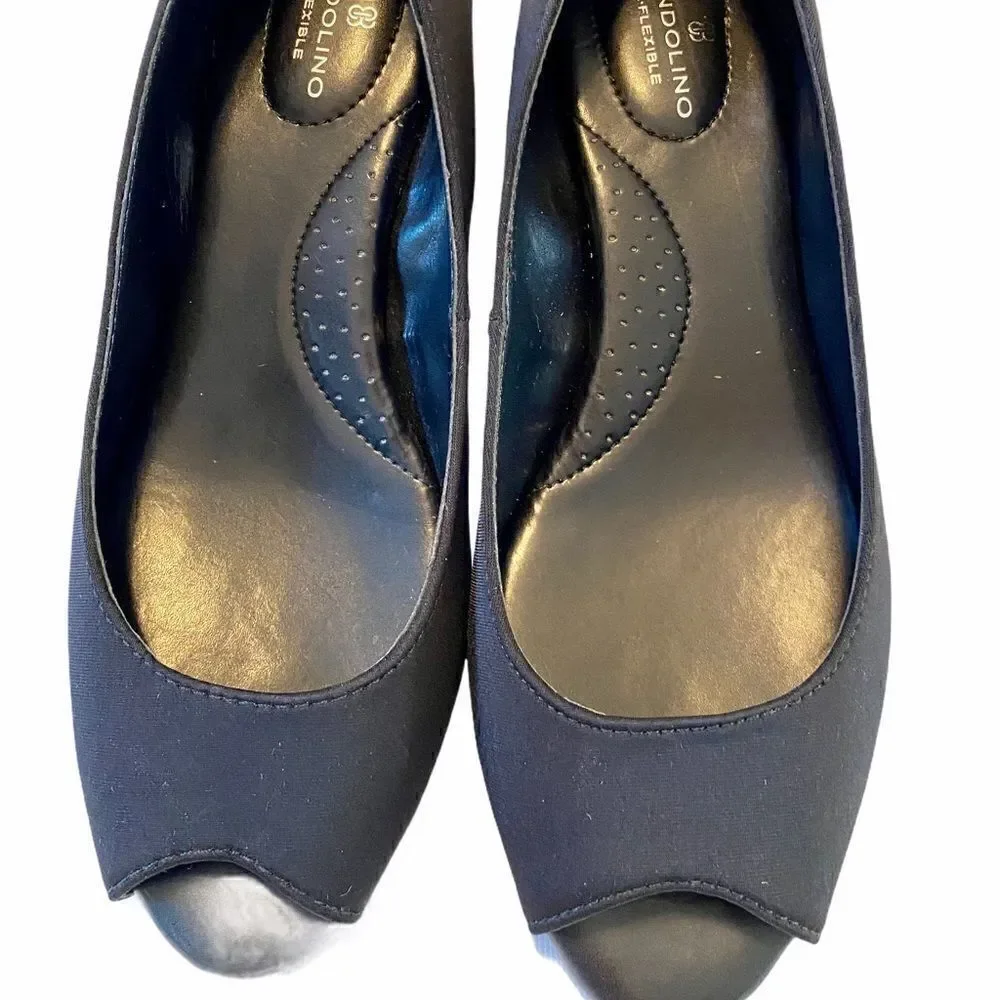 Bandalino  Flexible Black Open Toe  Wedge.